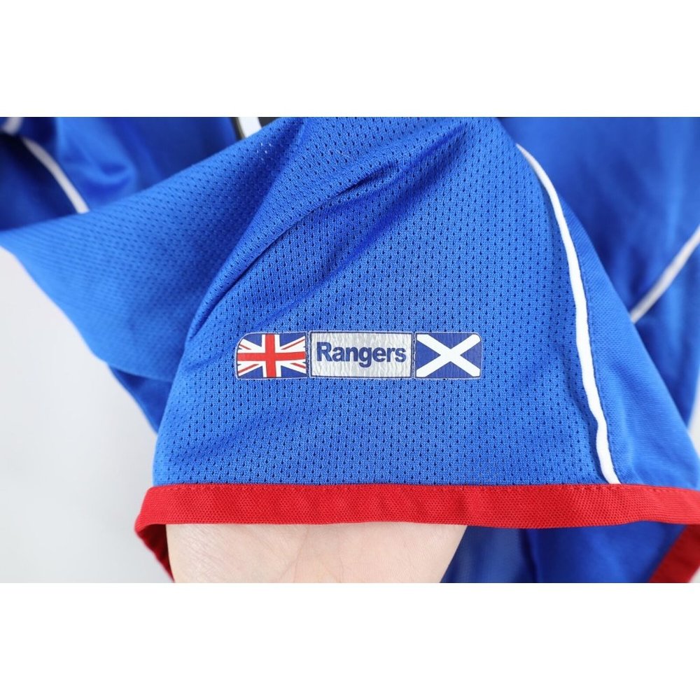 Vintage Umbro Mens Small Spell Out Carling Glasgow Rangers Soccer Jersey Blue - Picture 4 of 11